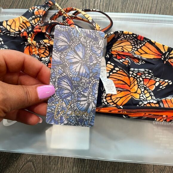 NWT Toluca Amina Bikini Top Waist Wrap Triangle Monarch Size M/L - Picture 7 of 7